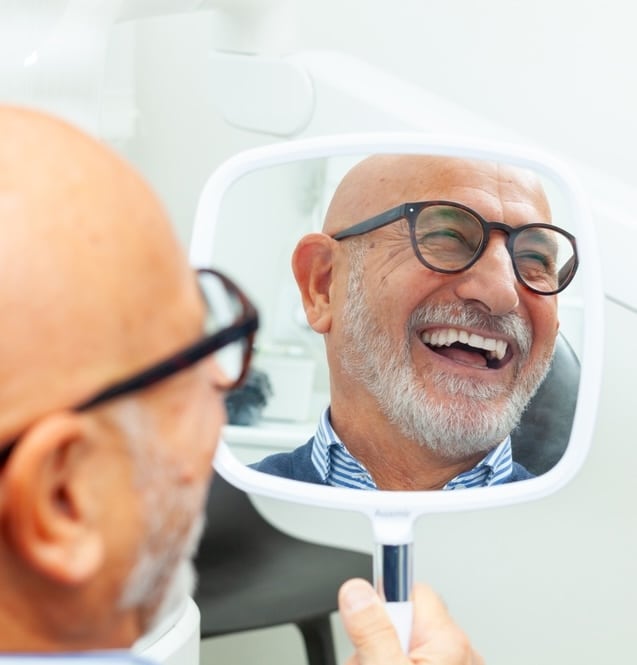 man at dentist in Etobicoke