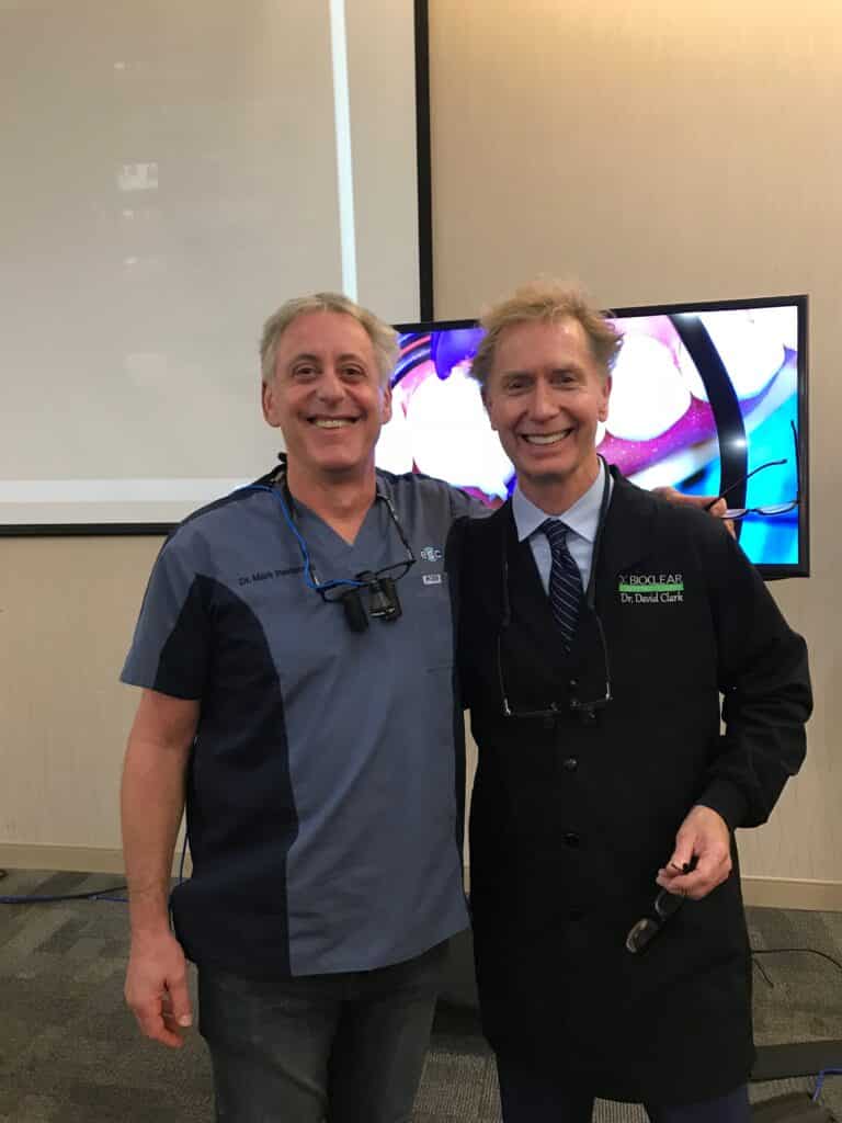Dr. P with Dr. Clark—Developer of Bioclear